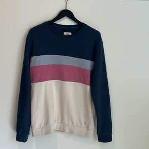 Men’s blue striped sweatshirt size medium